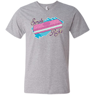 Rick And Morty Simple Rick's Wafer Cookie Men's V-Neck T-Shirt