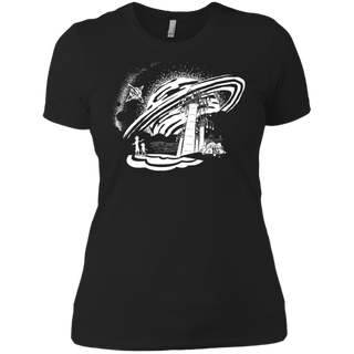 Rick And Morty Dimension 35-c Black And White Women's T-Shirt