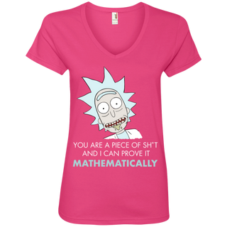Rick And Morty Mathematical Proof Quote Women's V-Neck T-Shirt