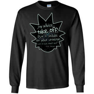 Rick And Morty My Advice  Take Off LS Cotton T-Shirt