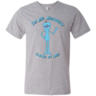 Rick And Morty Mr Meeseeks Look At Me Quote Men's V-Neck T-Shirt