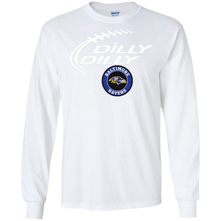 Dilly Dilly Baltimore Ravens Nfl Football LS Cotton T-Shirt