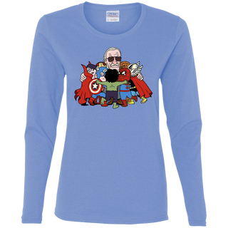 Stan Lee Shirt - Father Of Super Heroes Women's Long Sleeve Shirt
