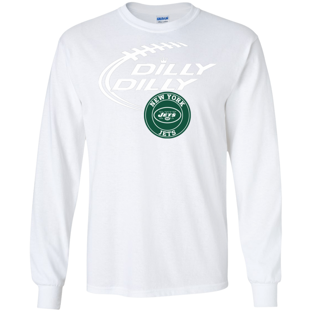 Dilly Dilly New York Jets Nfl Football LS Cotton T-Shirt