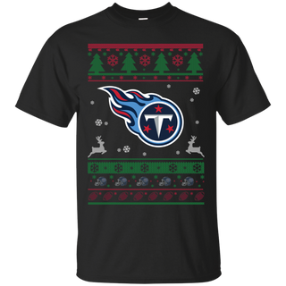 Tennessee Titans Logo Football Teams Ugly Christmas Sweater Ultra Cotton T-Shirt