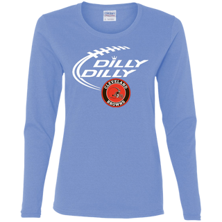Dilly Dilly Cleverlan Browns Nfl Football Women's Long Sleeve Shirt
