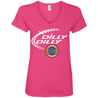 Dilly Dilly Florida Gators Nfl Football Women's V-Neck T-Shirt