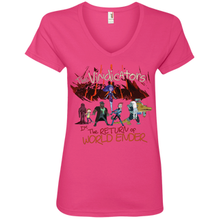 Rick And Morty The Vindicators Women's V-Neck T-Shirt