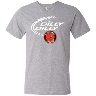 Dilly Dilly Cleverlan Browns Nfl Football Men's V-Neck T-Shirt