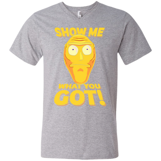 Rick And Morty Cromulon Show Me What You Got Men's V-Neck T-Shirt