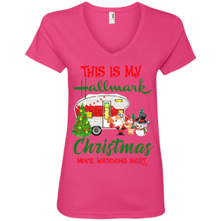 This Is My Hallmark Christmas Movie Watching Women's V-Neck T-Shirt