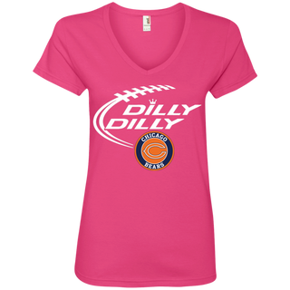 Dilly Dilly Chicago Bears Nfl Football Women's V-Neck T-Shirt